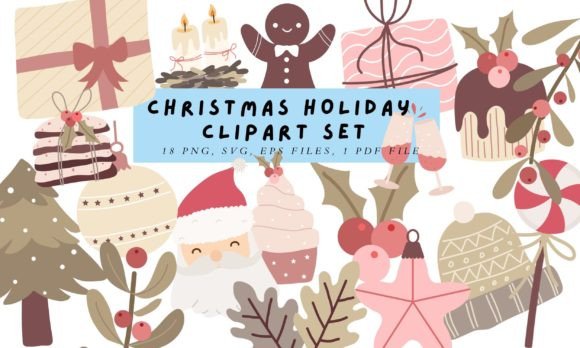 Download Christmas Holiday Clipart Bundle - Holiday clipart bundle Collection