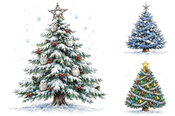 Download Christmas Tree Holiday Clipart Bundle - Holiday clipart bundle Collection
