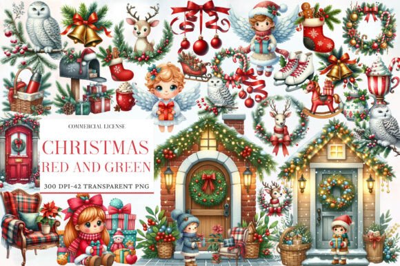 Download Christmas Red and Green Clipart - Red and green clipart Collection