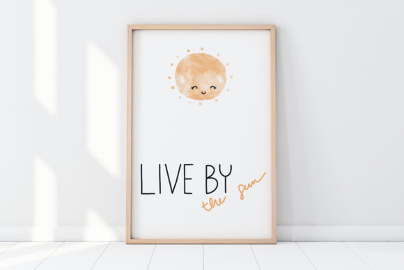 Download Cute Wall Art-Live by the Sun-Kids Room - Cute wall art Collection