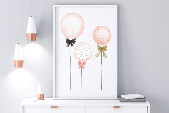 Download Cute Wall Art-Three Balloon-Home Decor - Cute wall art Collection