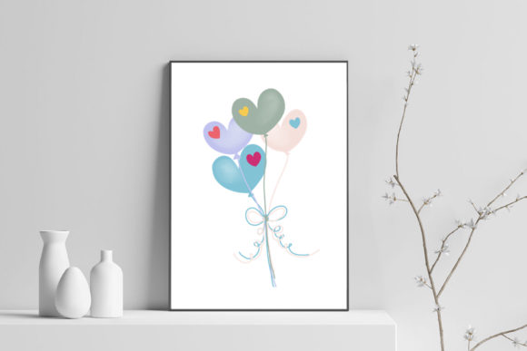 Download Cute Wall Art-Colorful Balloon-Kid Room - Cute wall art Collection