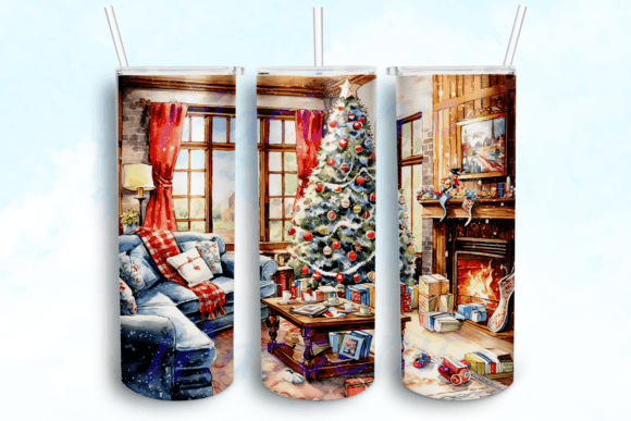 Download Cozy Holiday Watercolors Tumbler - Cozy holiday Collection